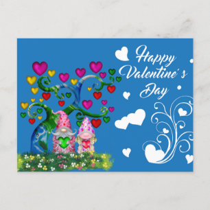 Valentines Gnomes  Postcard