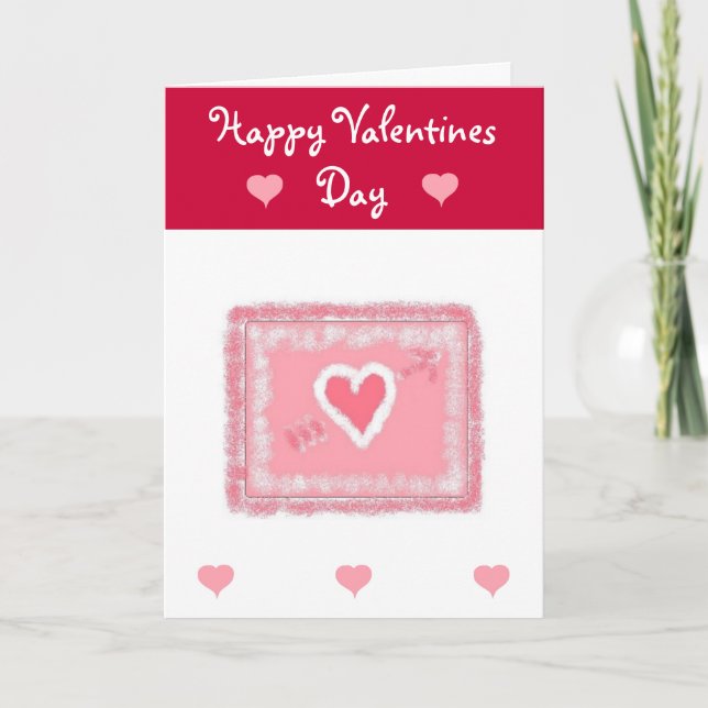 Valentines Greeting Holiday Card (Front)
