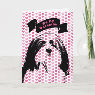 Valentines - Havanese Silhouette Holiday Card