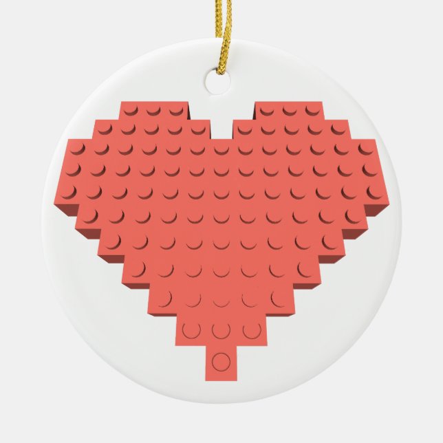 Valentines Heart Shape ornaments (Front)