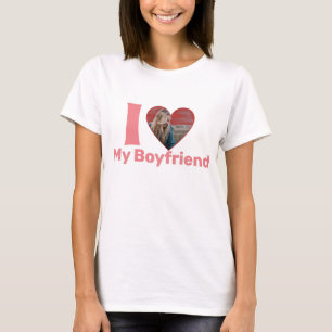 Valentine's Heart shaped personalised photo T-Shirt