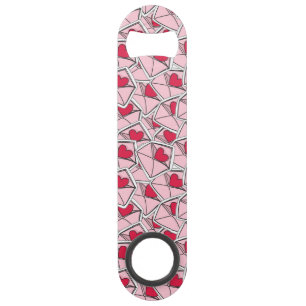 Valentine's Hearts on Envelopes Bar Key