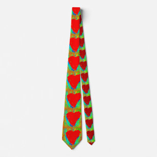 Valentine's hearts tie