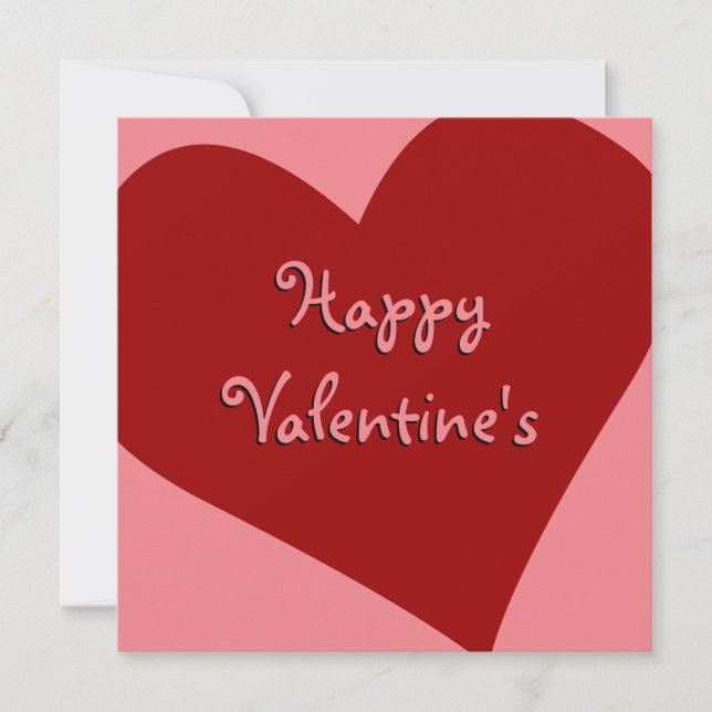 Valentine's Invitations Personalized Love Cards (Front)