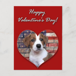 Valentine's Jack Russell Terrier card