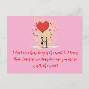 Valentines Jail Prison Long Distance Hearts Couple Holiday Postcard