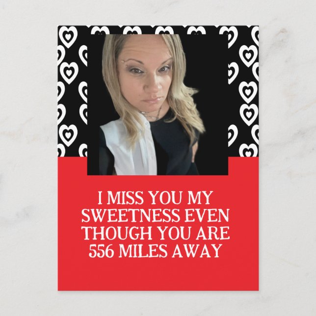 Valentines Jail Prison Long Distance Photo  Holiday Postcard (Front)