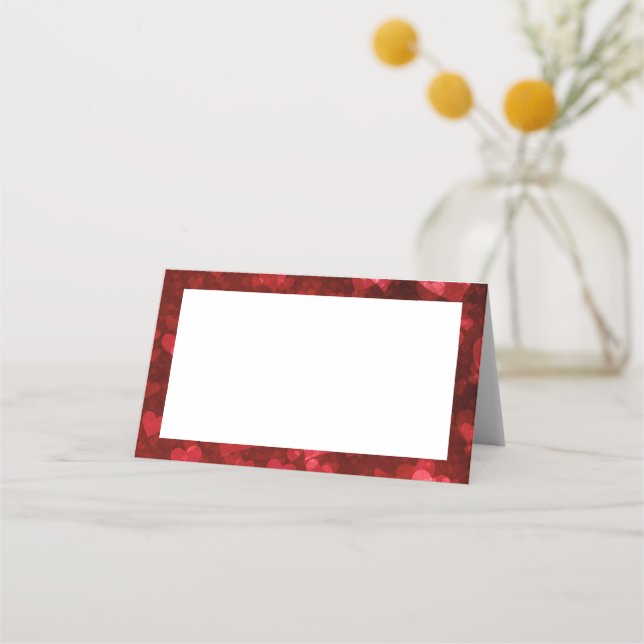 Valentines Jour Cartes de Place, Cartes De Tente (Devant)