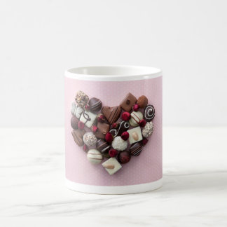 Valentines Jour Coeur Forme Chocolat Mug