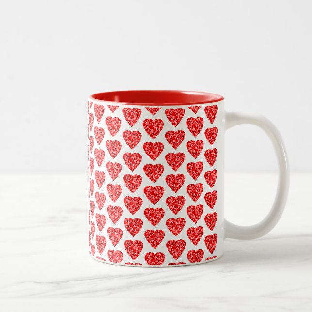 Valentines Jour Coeur Mug (Droit)