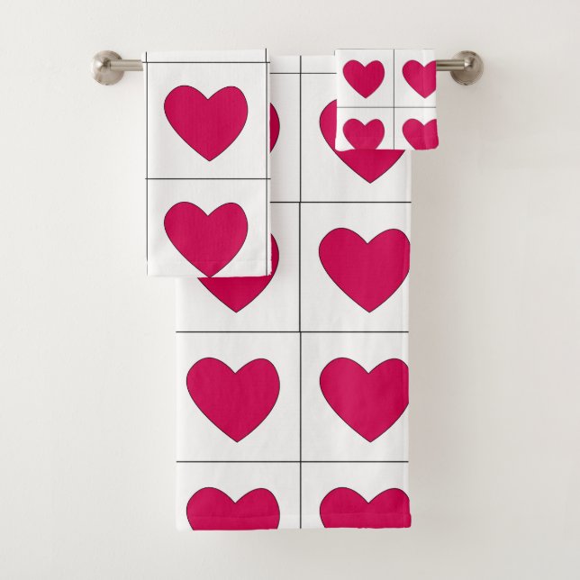 Valentines Jour Coeurs roses Motif (En situation)