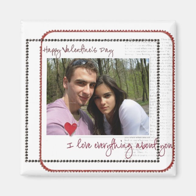 valentines jour photo magnets (Devant)