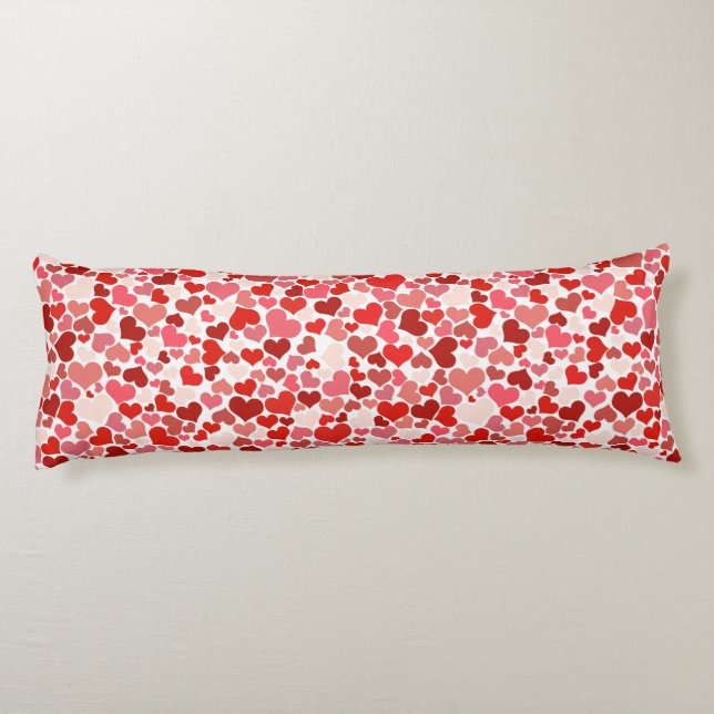 valentines jour rouge rose coeur corps coussin (Dos)