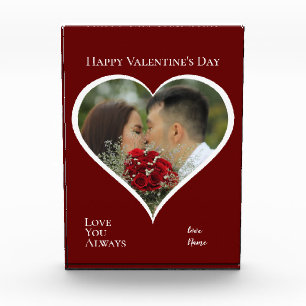 Valentines Keepsake   Big Heart   Your Photo Block