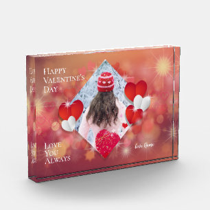 Valentines Keepsake Red Hearts Your Photo