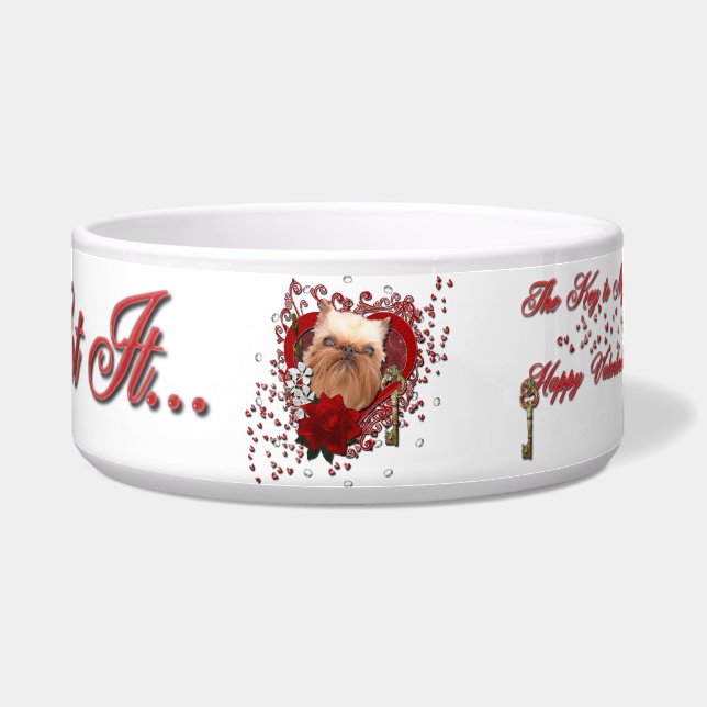 Valentines - Key to My Heart - Brussels Griffon (Front)