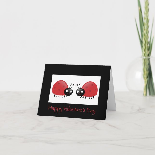 Valentine's Lady Bug Card (Front)