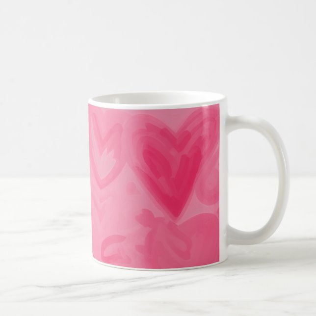 Valentines Love Hearts  Coffee Mug (Right)