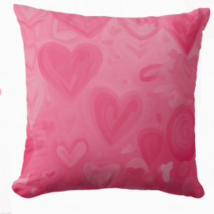 Valentines Love Hearts  Throw Pillow