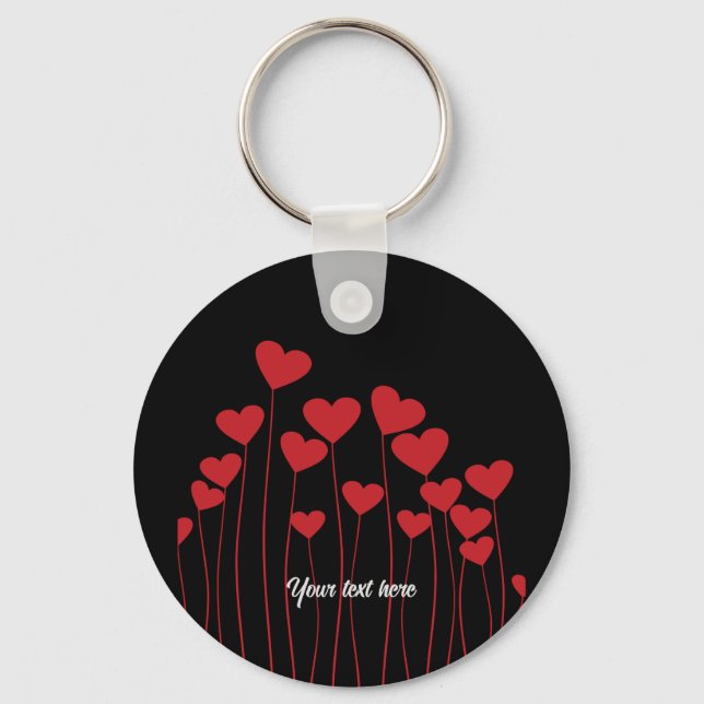 Valentine's/love key ring - customize text (Front)