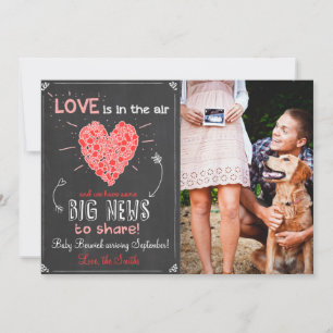 Valentine's Love Pregnancy Reveal Announcement