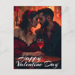 Valentine's Magic with Romantic Togetherness Holiday Postcard
