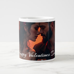 Valentine's Magic with Romantic Togetherness Large Coffee Mug