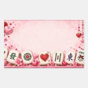 Valentines Mahjong Party Sticker