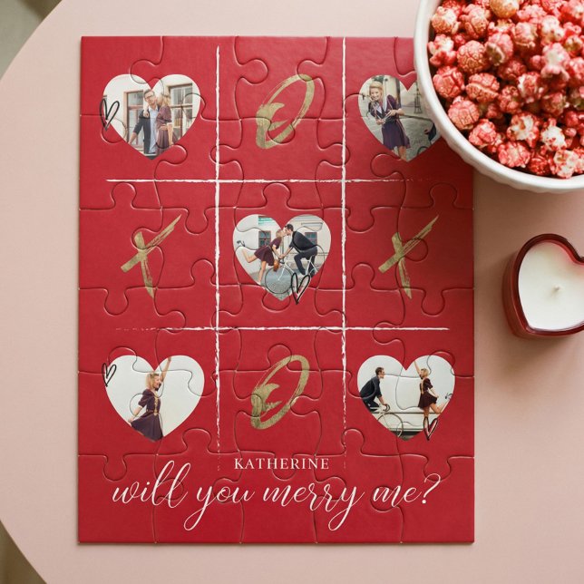 Valentine's Marriage Proposal Will You Merry Me XO Jigsaw Puzzle (Valentine's Marriage Proposal Will You Merry Me XO Jigsaw Puzzle)