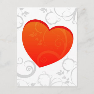 Valentine's Motif Holiday Postcard