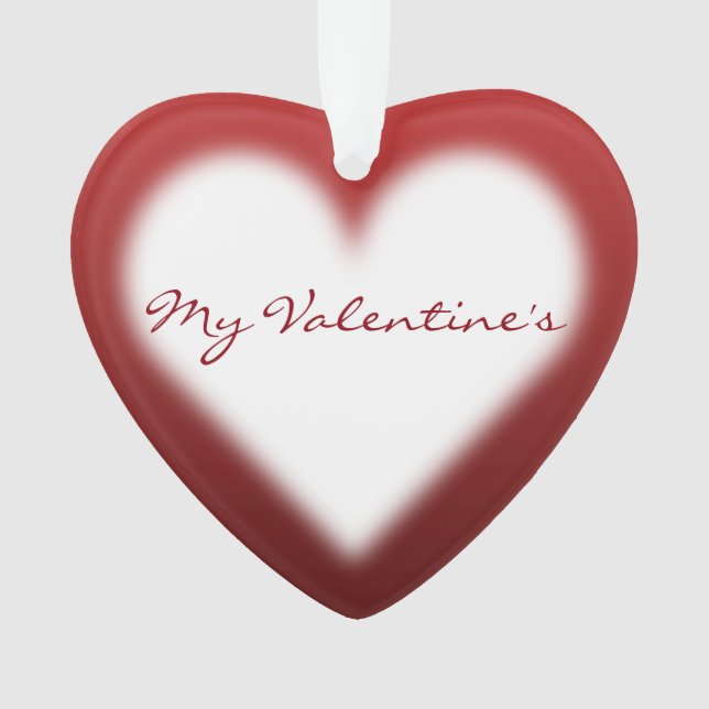 Valentine's Ornament Customized Love Ornaments (Front)