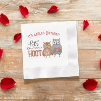 Valentine's Owl Let's Have a Hoot Birthday Party