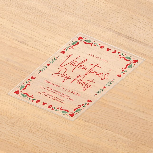 Valentine's party Invitation (Poser)