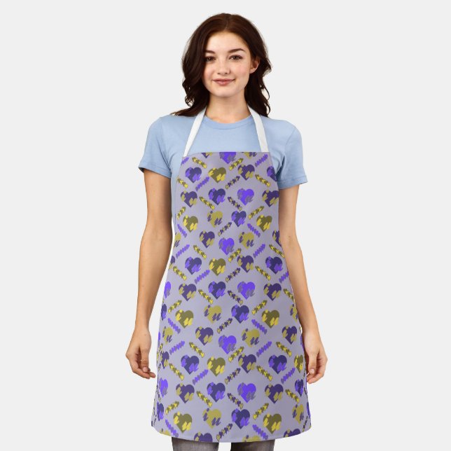 Valentine's Pattern Apron (Worn)