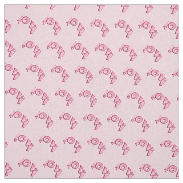 Valentine's pattern. Love. Fabric (Swatch)
