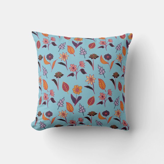 Valentine's Pattern Throw Pillow (Front)