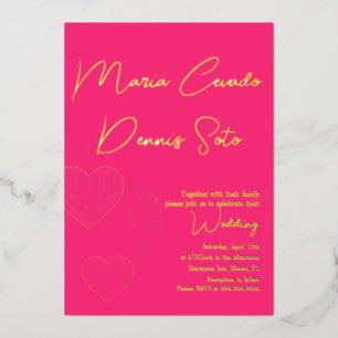 Valentines Pink Hearts Floating Wedding 