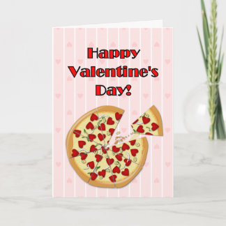 Valentine's Pizza Holiday Card