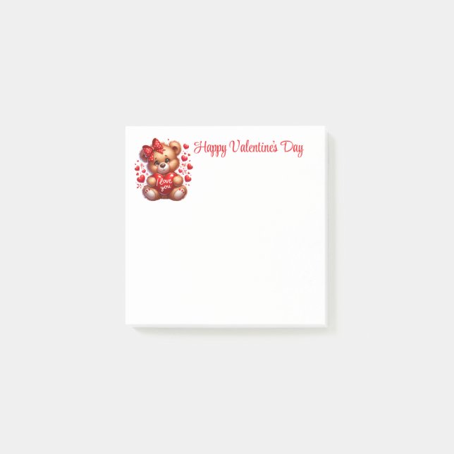 Valentines  post-it notes (Front)