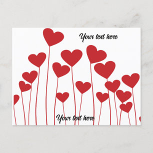 Valentine's postcard - customize text