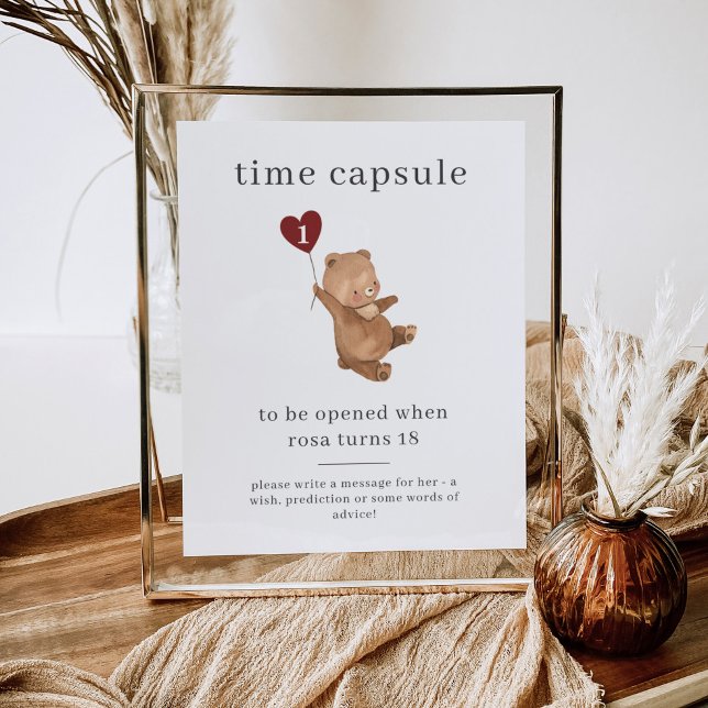 Valentines Poster de la capsule de temps d'ours (Créateur téléchargé)