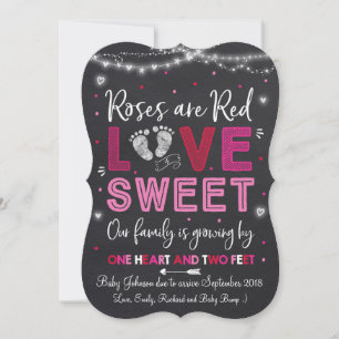 Valentine's Pregnancy Announcement Baby Reveal