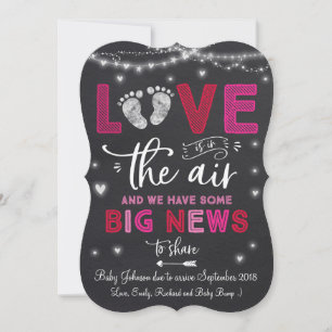 Valentine's Pregnancy Announcement Baby Reveal
