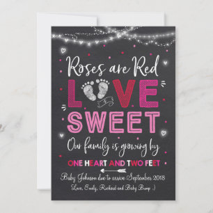 Valentine's Pregnancy Announcement Baby Reveal