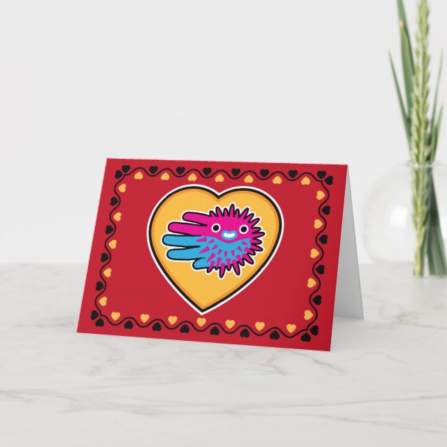 Valentine's Puffer Fish card (Front)
