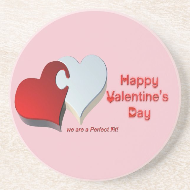 Valentine's Puzzle Coaster (Front)