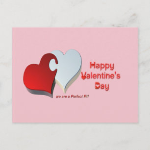 Valentine's Puzzle Holiday Postcard