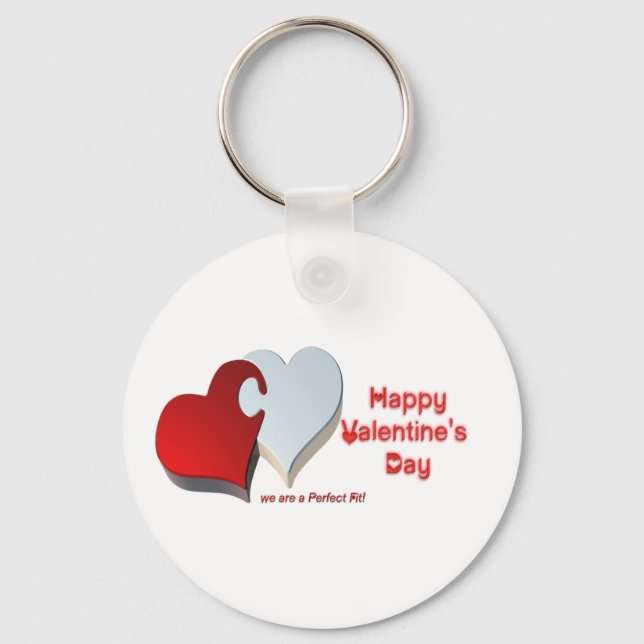 Valentine's Puzzle Keychain (Front)