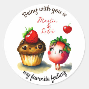 Valentines Quote Classic Round Sticker