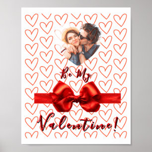 Valentines Red Nk Izable Photo  Poster